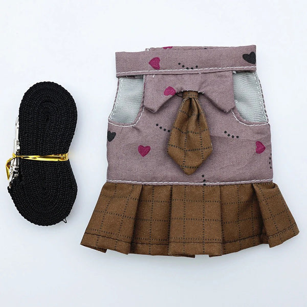 Bearded Dragon Clothes Set β Tuxedo, Dress, or Vest with Leash | Holiday & Everyday Wear for Small Pets