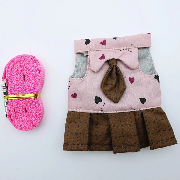 Bearded Dragon Clothes Set – Tuxedo, Dress, or Vest with Leash | Holiday & Everyday Wear for Small Pets