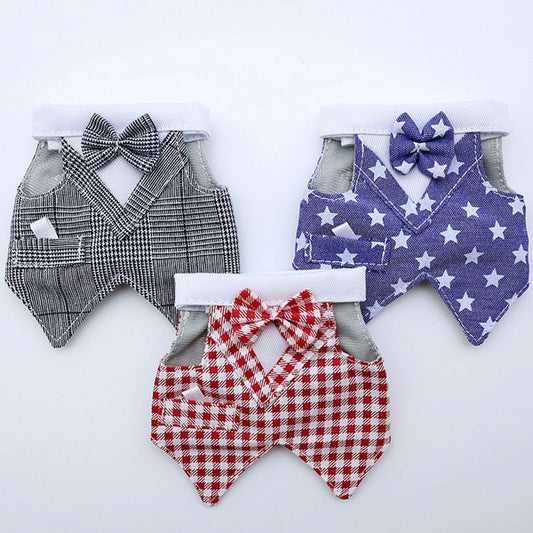 Bearded Dragon Clothes Set – Tuxedo, Dress, or Vest with Leash | Holiday & Everyday Wear for Small Pets