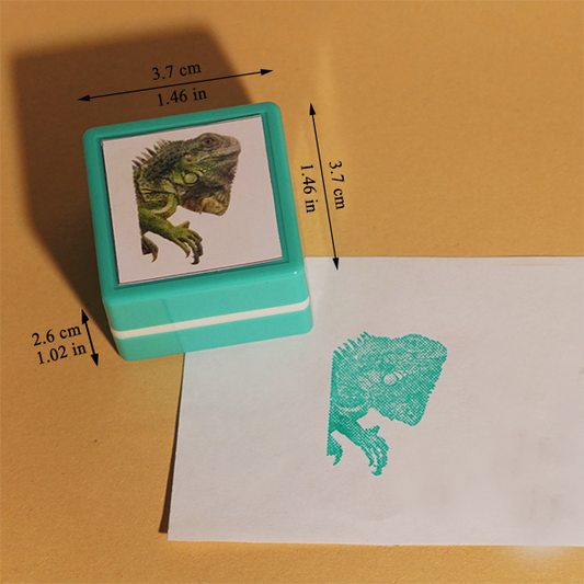 Custom Bearded Dragon Pet Portrait Stamp, Personalized Animal Self-Inking Stamp, Custom Cat Dog Bird Reptile Seal, Bookkeeping Memento Gift Idea