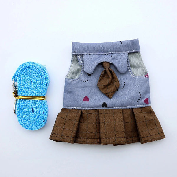 Bearded Dragon Clothes Set – Tuxedo, Dress, or Vest with Leash | Holiday & Everyday Wear for Small Pets