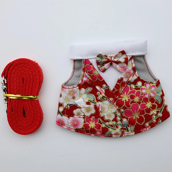 Bearded Dragon Clothes Set – Tuxedo, Dress, or Vest with Leash | Holiday & Everyday Wear for Small Pets